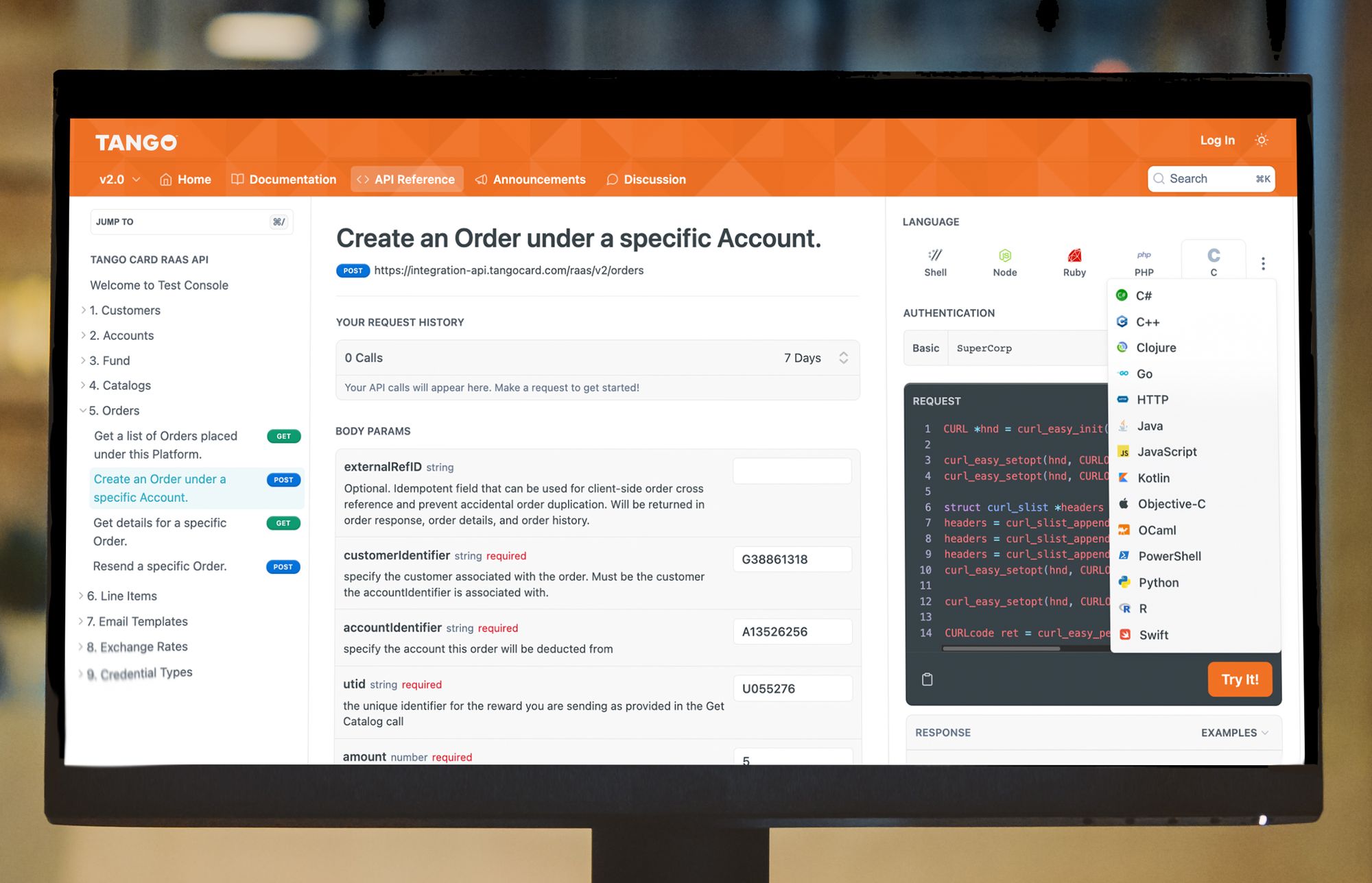 Gift Card Rewards and Services Tango